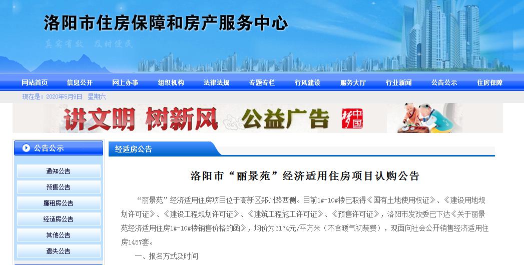 洛阳经适房最新公示，政策走向解读及申请流程概览