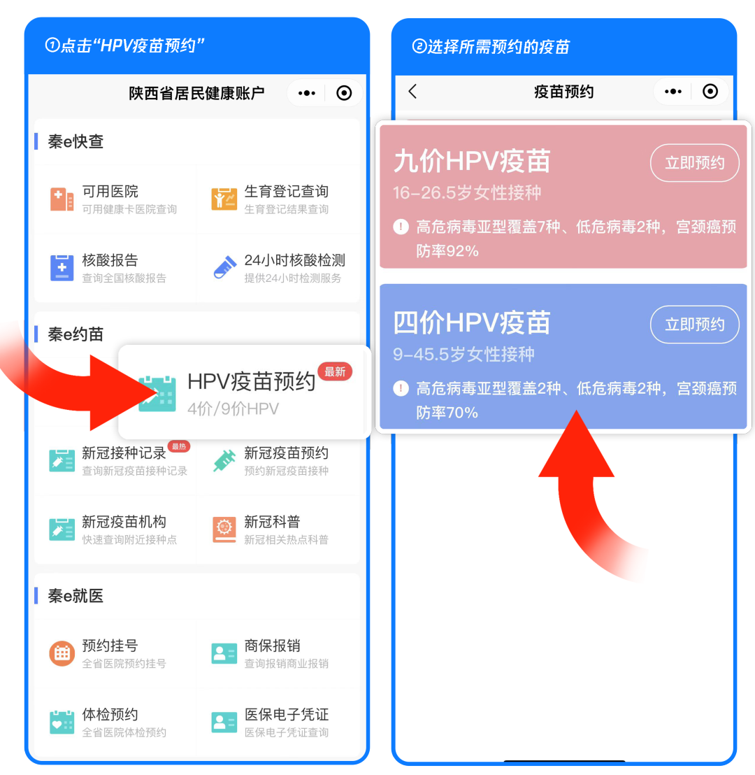 陕西HPV疫苗九价最新预约时间及预约指南公告发布！